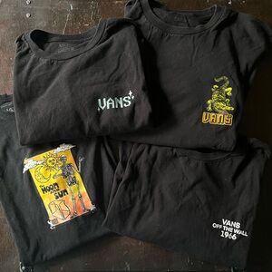 Vans Black Graphic Tees Collection